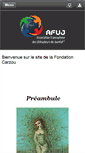 Mobile Screenshot of fondationcarzou.fr